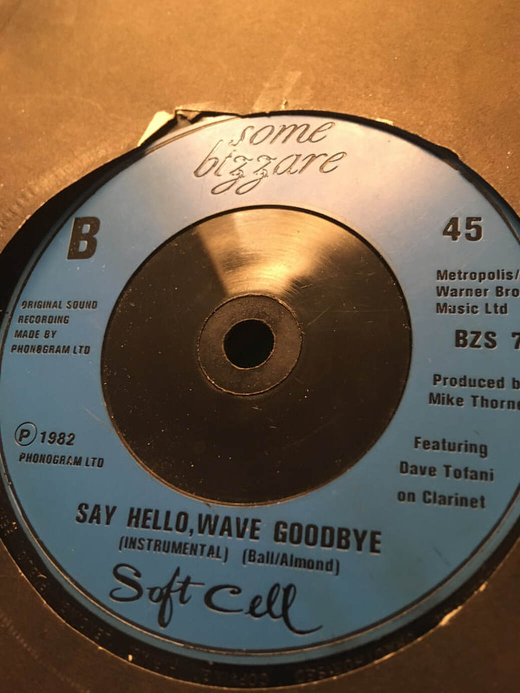 Hello oh oh oh i just came to say hello Objects Of Desire The 12 Say Hello Wave Goodbye Soft Cell Single Feat Dave Tofani S Gorgeous Clarinet Solo Phacemag